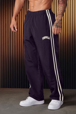 Young LA 249 - Flagship Track Pants Navy | 7395-RJZDI