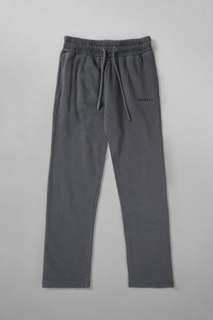 Young LA 261 Old School No Cuff Joggers Grau | 9814-ABNGH