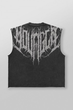 Young LA 3022 - Anarchy Cropped Tanks Schwarz | 8790-VWLAE