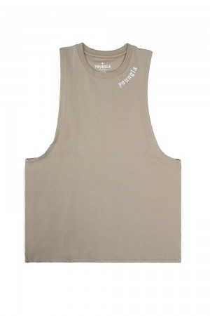 Young LA 303 Old English Tanks Khaki | 6472-HLWVM
