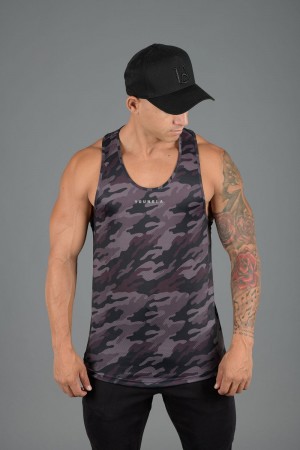 Young LA 305 Performance Line Tank Tops Camouflage | 7182-BZWRS