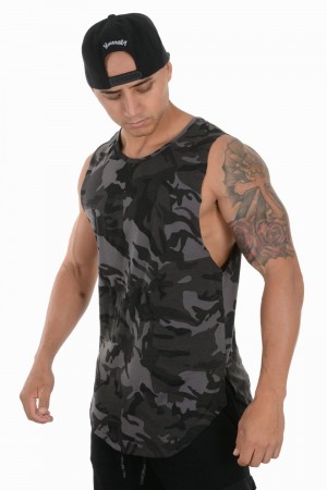 Young LA 308 Muscle Tanks Camouflage | 0468-YTNUP