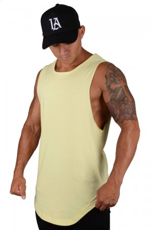 Young LA 308 Muscle Tanks Gelb | 6892-EHATW