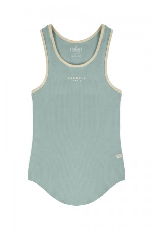 Young LA 313 Rocket Rib Tanks Aqua | 3016-ASTPU