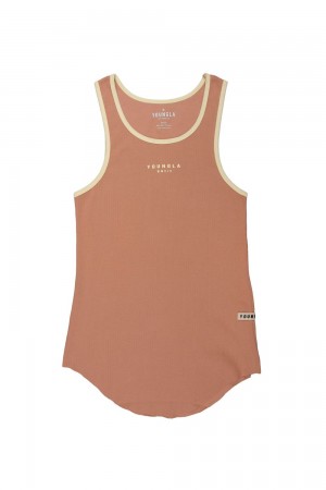 Young LA 313 Rocket Rib Tanks Braun | 9128-KUABZ