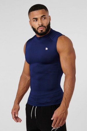 Young LA 315 - Stealth Compression Cut-Offs Blau | 3521-UHDYO