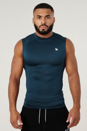Young LA 315 - Stealth Compression Cut-Offs Teal | 9276-JGDFW