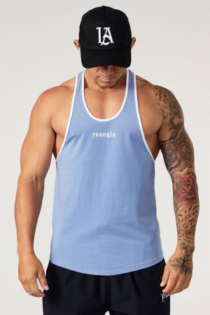 Young LA 322 Golden Era Tanks Blau | 5823-PEADK