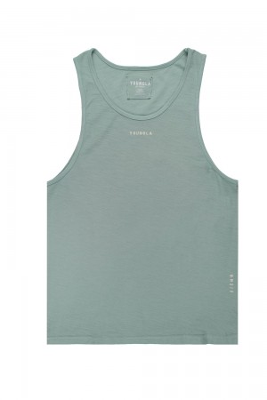 Young LA 325 Marine Slub Tanks Aqua | 1069-DHATR