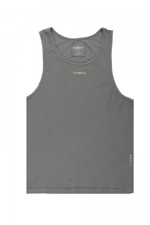 Young LA 325 Marine Slub Tanks Grau | 2153-QHDNR