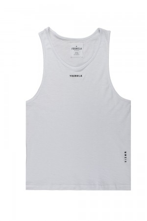 Young LA 325 Marine Slub Tanks Hellgrau | 2837-TCDXY