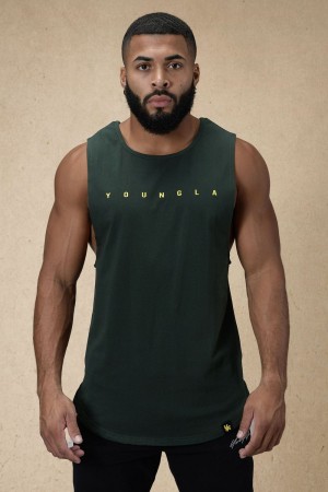 Young LA 332 Infinity Muscle Tanks Grün | 7246-FYWLM