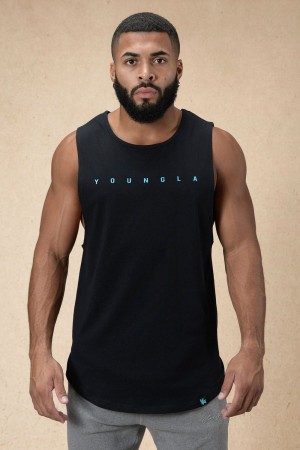 Young LA 332 Infinity Muscle Tanks Schwarz | 6592-AOFWM