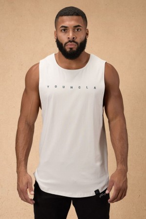 Young LA 332 Infinity Muscle Tanks Weiß | 6397-UZBEQ