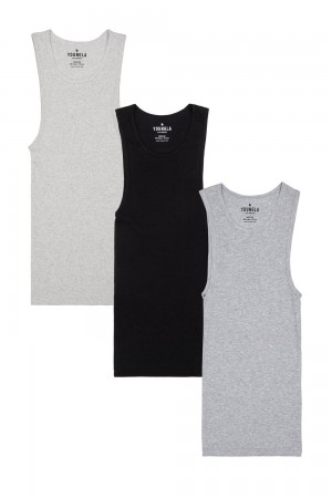 Young LA 340 Wife Lovers - 3 Pack Grau Schwarz | 2317-KXZLA