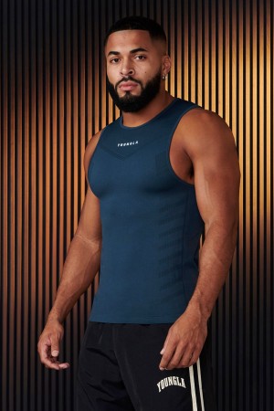 Young LA 343 - Supervillain Compression Tanks Teal | 6290-DXGKE