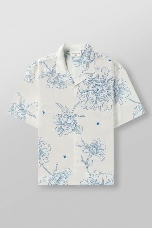 Young LA 4006 - Miami Sunset Shirts Weiß | 1905-SPTMK