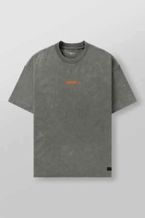 Young LA 4014 - Orange Emblem Tees Hellolivgrün | 5902-FHNOR