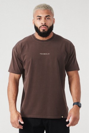 Young LA 401 Essential Jacked Tees Dunkelbraun | 3054-LTISZ