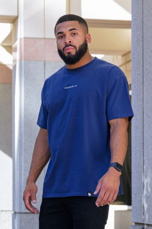 Young LA 401 Essential Jacked Tees Dunkelblau | 5038-ULTDC
