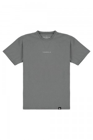 Young LA 401 Essential Jacked Tees Grau | 9102-MTKSZ