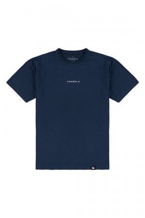 Young LA 401 Essential Jacked Tees Navy | 1730-FUNJG