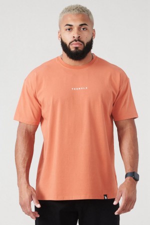 Young LA 401 Essential Jacked Tees Orange | 5406-VOBKJ