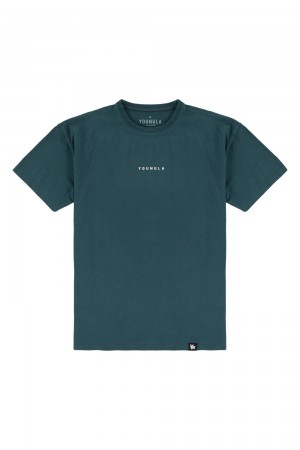 Young LA 401 Essential Jacked Tees Teal | 7524-ZXWVG