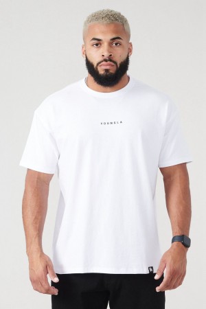 Young LA 401 Essential Jacked Tees Weiß | 2169-JHBNI