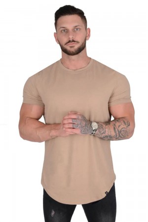 Young LA 402 Perfect Tee - Scallop Bottom Beige | 1640-TPZVM