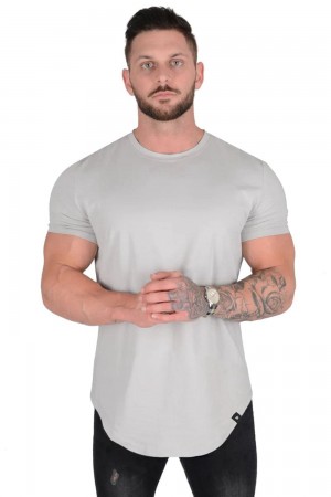 Young LA 402 Perfect Tee - Scallop Bottom Hellgrau | 9708-JXPQL