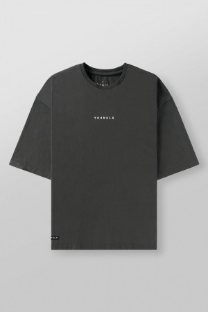 Young LA 4055 - Essential Supersized Tees Dunkelgrau | 9850-FASQT