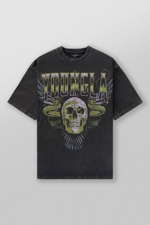 Young LA 4058 - Inferno Tees Schwarz | 8753-DQHRA