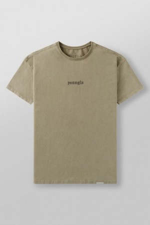 Young LA 4059 - Fitted Metal Tee Grün | 0574-NGTQM