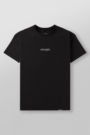 Young LA 4059 - Fitted Metal Tee Schwarz | 6270-BWVZM
