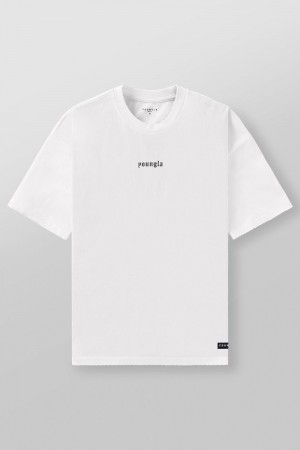 Young LA 4074 - Ultra-Soft Faded Tees Weiß | 5294-OVNIE