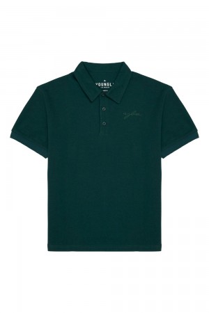 Young LA 412 Jacked Polo Tees Teal | 7964-UCXGY