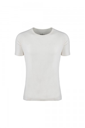 Young LA 422 Fitted Delt Tee Weiß | 1846-DAOCW