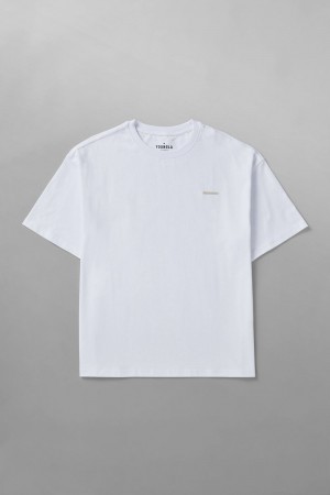 Young LA 436 Stamped Tees Weiß | 7814-NZTJK