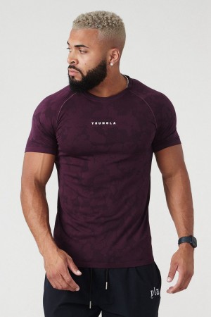 Young LA 437 Digital Compression Tees Lila | 3602-LWDYF