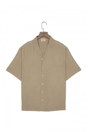 Young LA 444 - Tulum Shirts Beige | 8051-EDGBZ