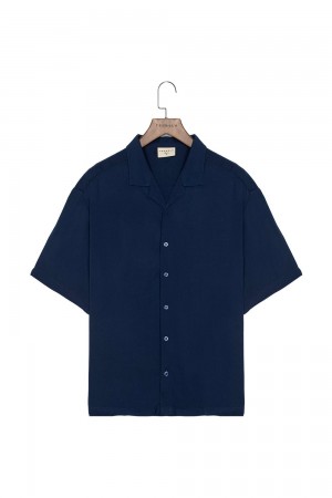 Young LA 444 - Tulum Shirts Navy | 7209-XQWTU