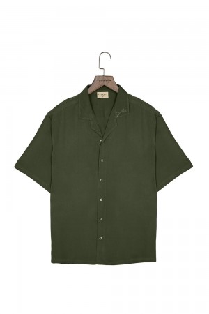 Young LA 444 - Tulum Shirts Olivgrün | 8301-CYOSE
