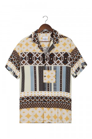 Young LA 445 Cabo Vibez Shirts Printed Mehrfarbig | 9618-IWDAB