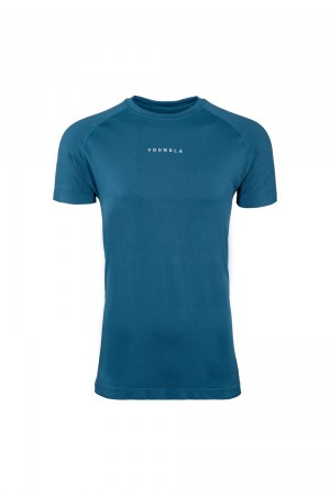Young LA 454 New Gen Compression Tee Blau | 2407-SINBK