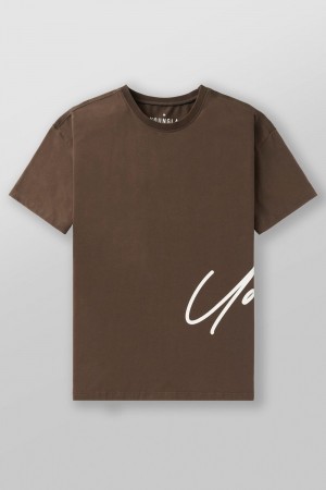Young LA 462 - Side Signature Tees Braun | 3609-SRWIQ