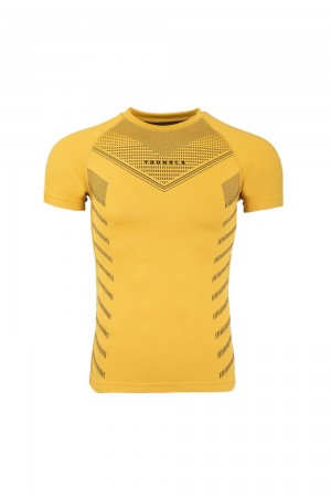 Young LA 465 Superhero Compression Tees Gelb | 8472-MQUNS