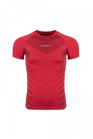Young LA 465 Superhero Compression Tees Rot | 3816-TAEFI