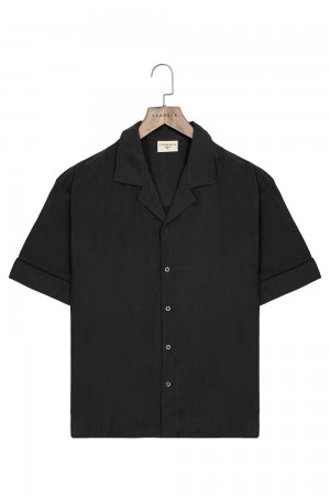 Young LA 468 Clase Shirts Schwarz | 4083-ATNJQ