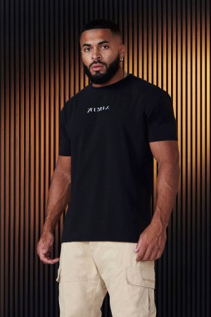 Young LA 470 - Abstract Tees Schwarz | 0865-LJTDA